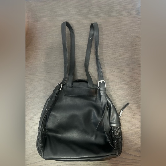 Simply Vera Vera Wang Black Textured Backpack - Picture 4 of 4